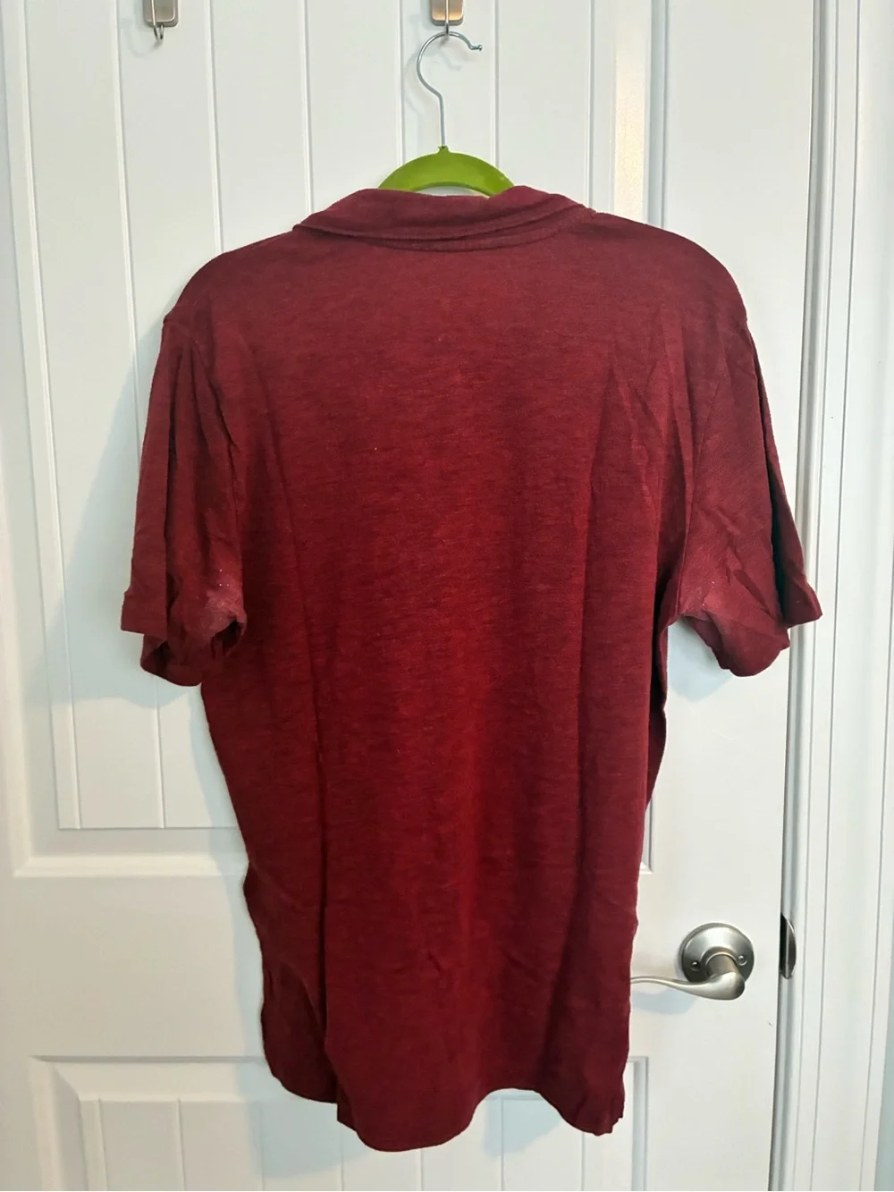 Banana Republic Men's Maroon Heather Polo